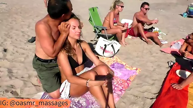 Belle Pupe, Massaggio In Spiaggia, Spiaggia, Transessuali Massaggi, Bella, Se I Bikini, Massaggi