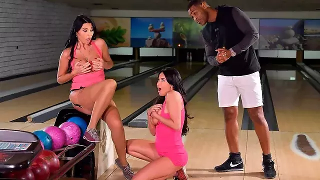 Interracial Bowling Alley Orgy With Curvy French Sluts GP1859
