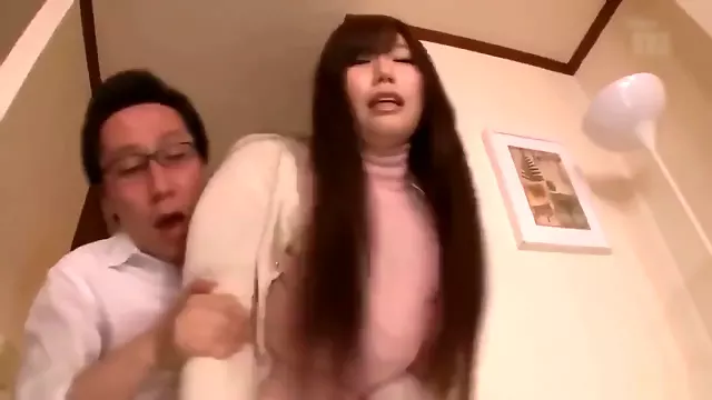 एशियन जापानी, चूत में वीर्य, स्तन