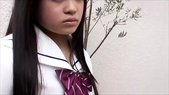 Japanese schoolgirl Kana wants us to see her panties
