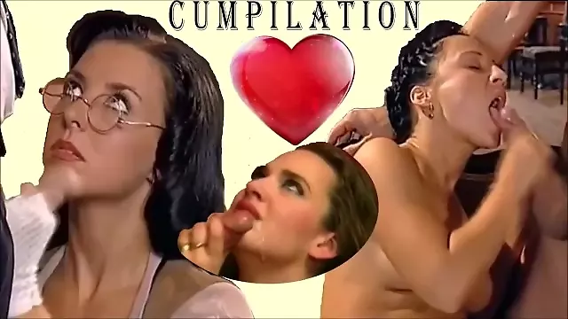 Oral Cumshot Compilación, Gafas Mamada, Famosas Tríos, Celebrity Compilation Escenas Sexo