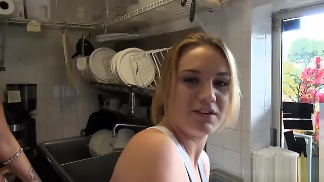 Hot girls convinced to flashed tits in ice cream parlor