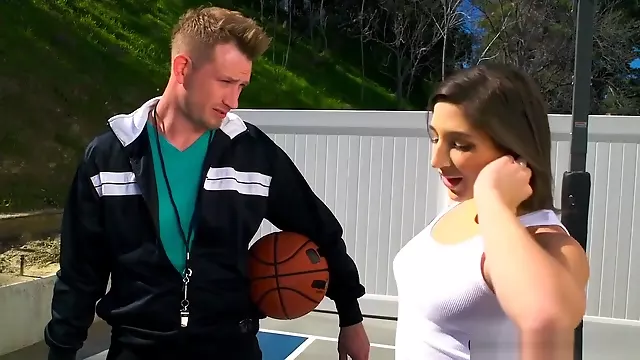 Big White Booty Teen Butt Fucked By Her Basketball Trainer
