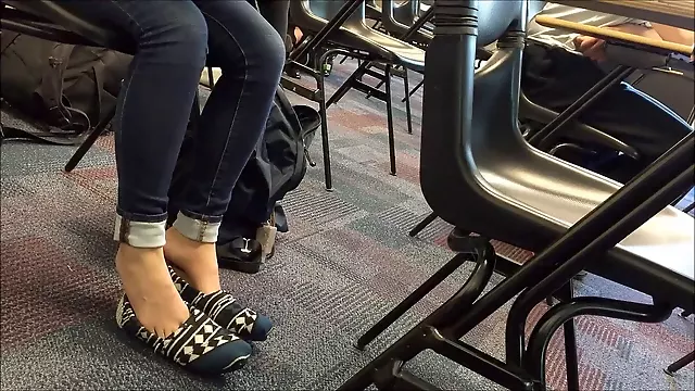 Shoeplay, korian student scholl, japanese im class uncensored