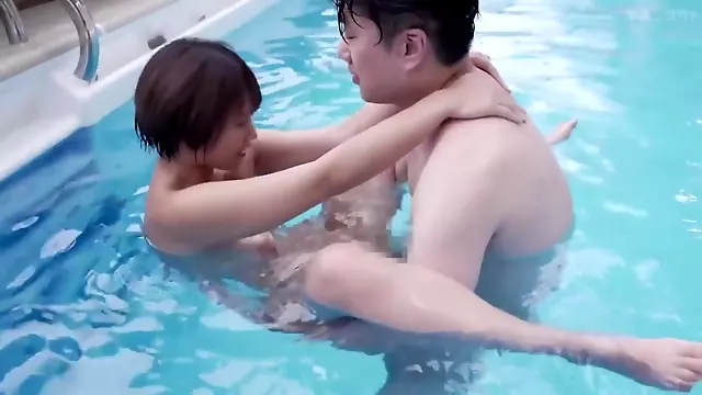 Asien Große Hintern, Japan Vierer, Lust, Japanisch Love, Japanerin Fickt Im Schwimmbad, Japanese Rücken