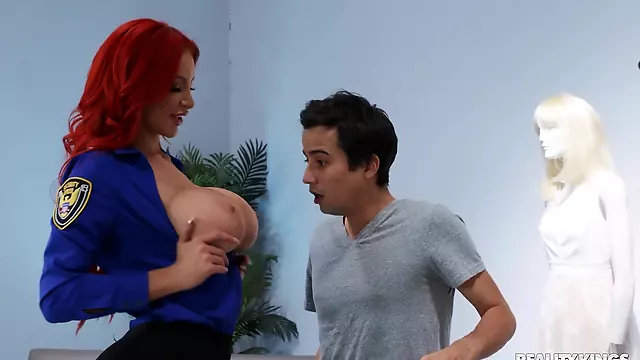 Alluring babe horny sex video