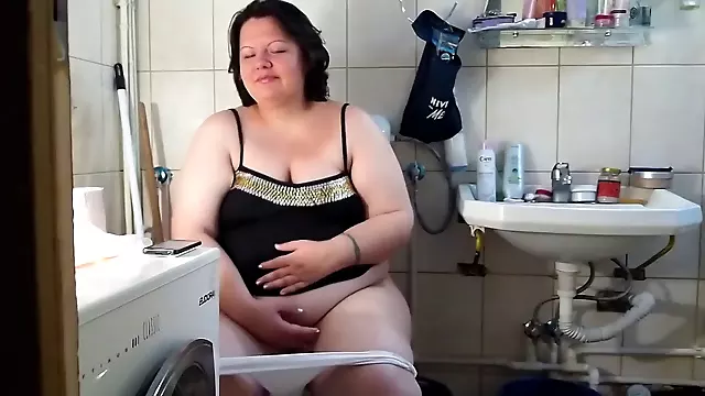 Chubby pooping, pooping, big ass poop