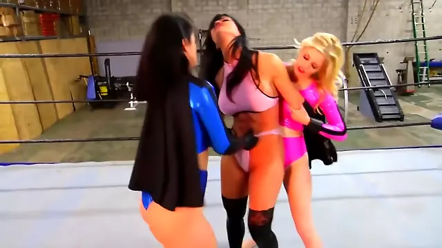 Superheroine Spanking Fest With Karlie Montana, Angela Sommers And Charlotte Stokely