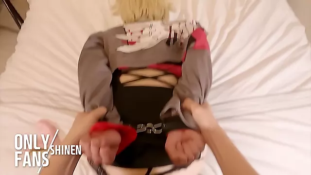 My Hero Academiatoga Himiko Sexy Cosplayer Get Fucked In Harness And Doggystyle And Vibrator