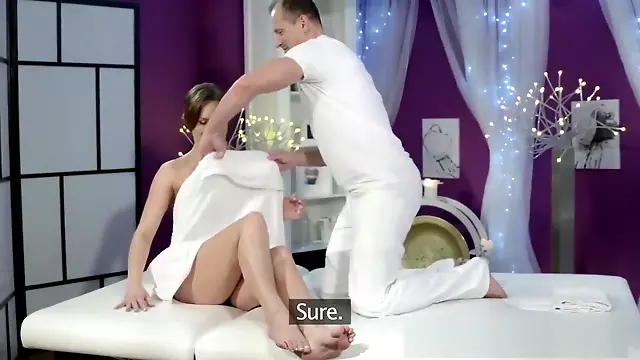 Massage Rooms Flexible big tits teen has intense multiple orgasms